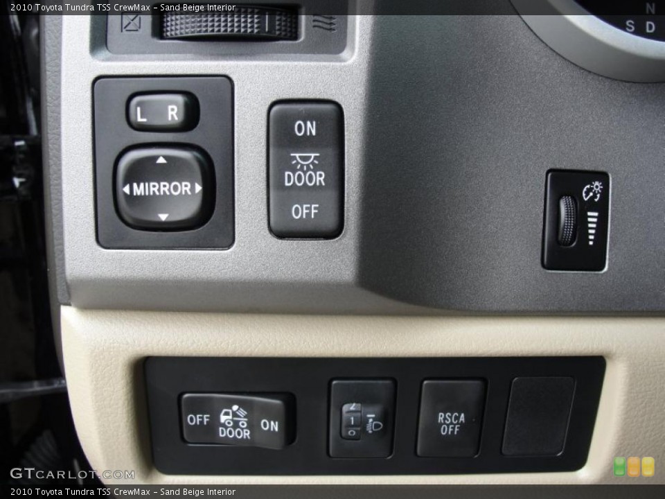 Sand Beige Interior Controls for the 2010 Toyota Tundra TSS CrewMax #45482855