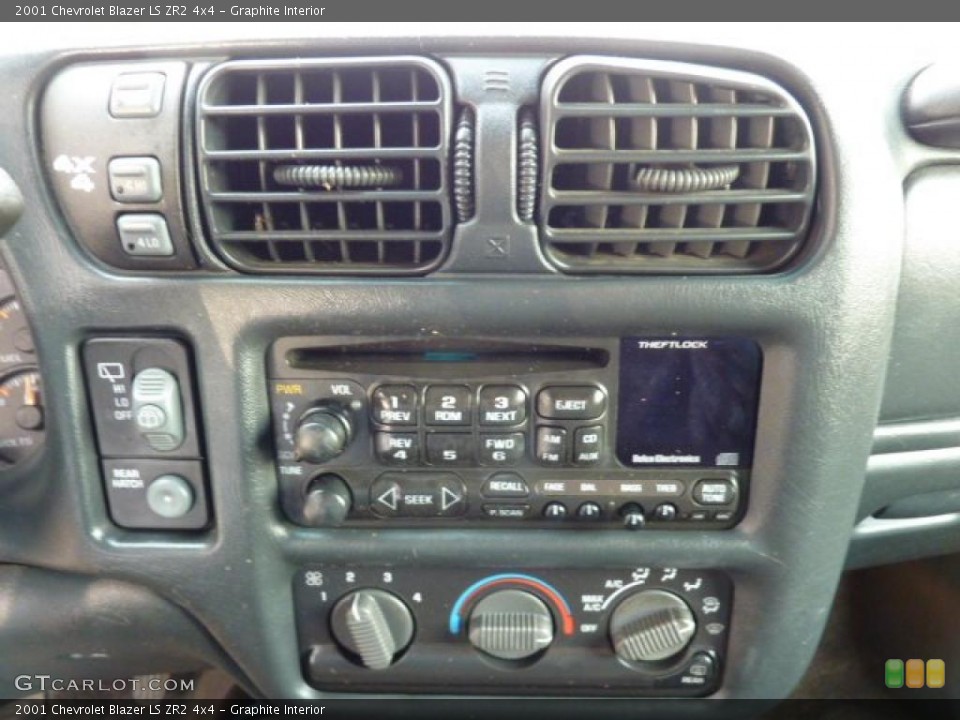 Graphite Interior Controls for the 2001 Chevrolet Blazer LS ZR2 4x4 #45482903