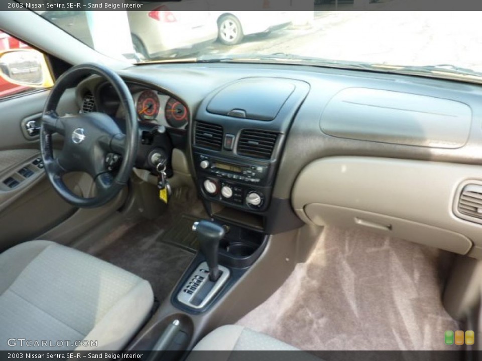 Sand Beige Interior Dashboard for the 2003 Nissan Sentra SE-R #45483824
