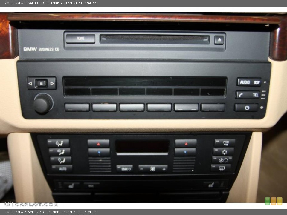 Sand Beige Interior Controls for the 2001 BMW 5 Series 530i Sedan #45483952