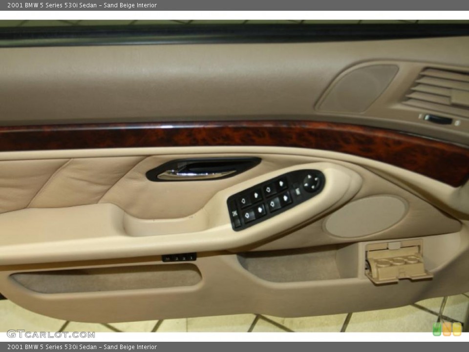 Sand Beige Interior Door Panel for the 2001 BMW 5 Series 530i Sedan #45483972