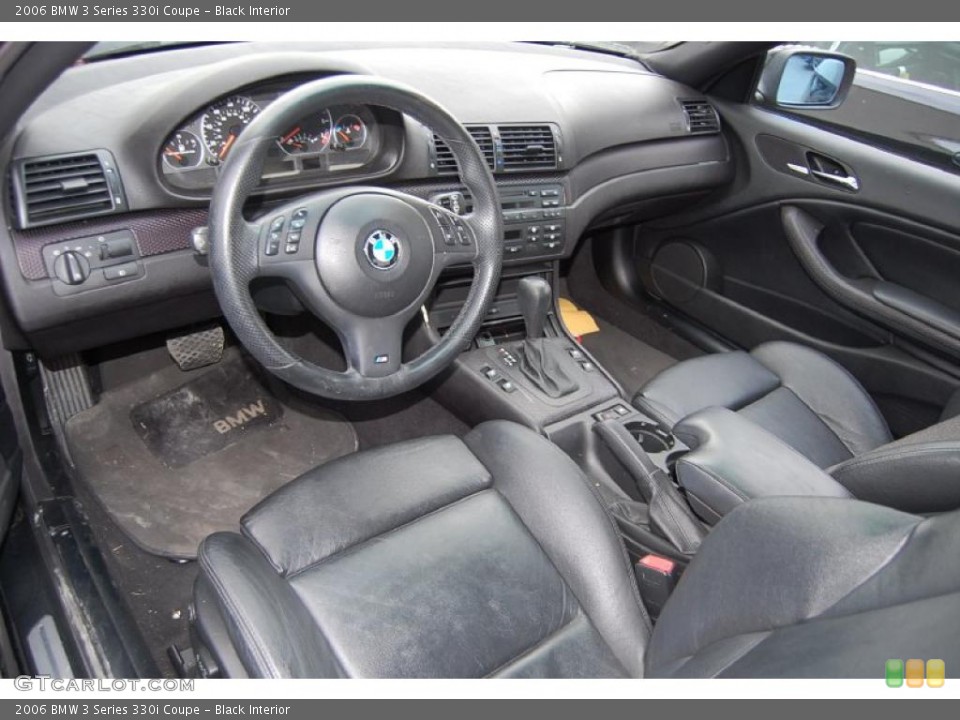 Black Interior Prime Interior for the 2006 BMW 3 Series 330i Coupe #45484001