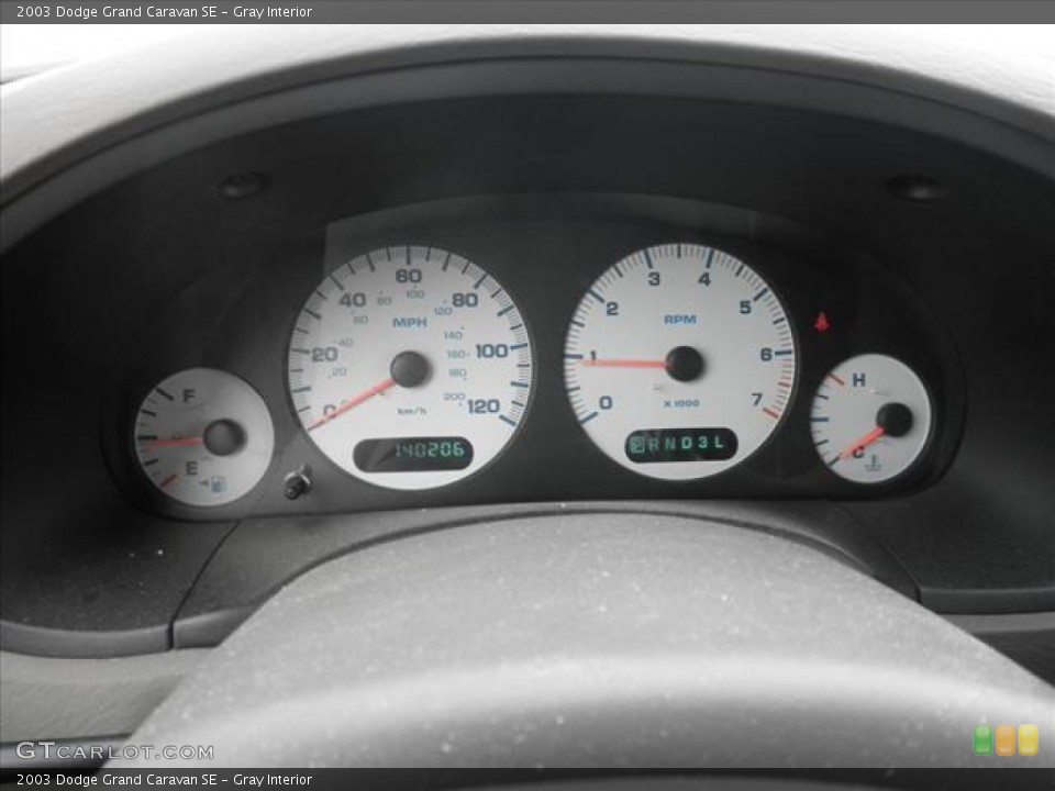 Gray Interior Gauges for the 2003 Dodge Grand Caravan SE #45485174
