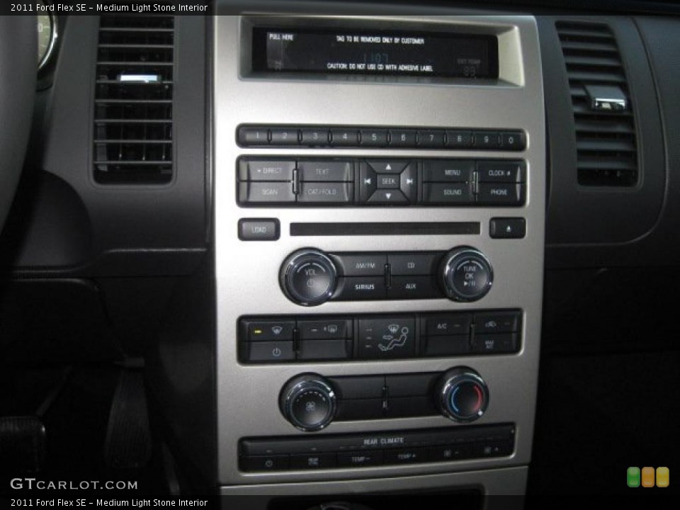 Medium Light Stone Interior Controls for the 2011 Ford Flex SE #45485902