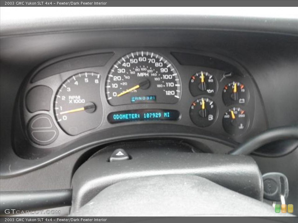 Pewter/Dark Pewter Interior Gauges for the 2003 GMC Yukon SLT 4x4 #45486403