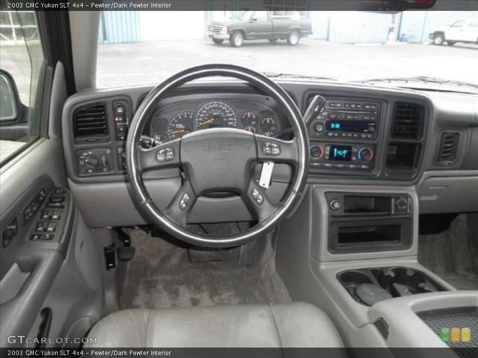 Pewter/Dark Pewter Interior Dashboard for the 2003 GMC Yukon SLT 4x4 #45486658