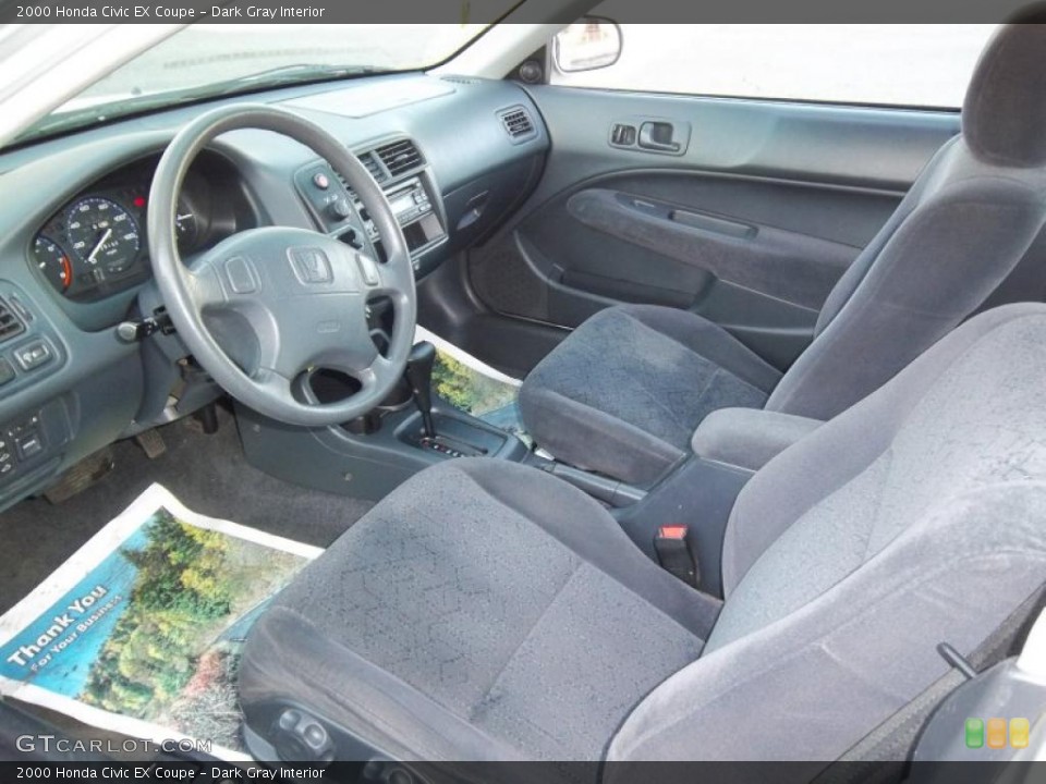Dark Gray Interior Photo for the 2000 Honda Civic EX Coupe #45487430