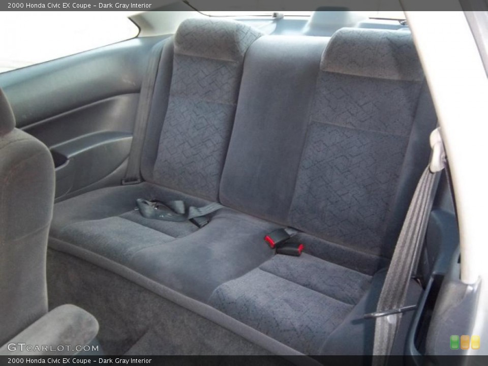 Dark Gray Interior Photo for the 2000 Honda Civic EX Coupe #45487443