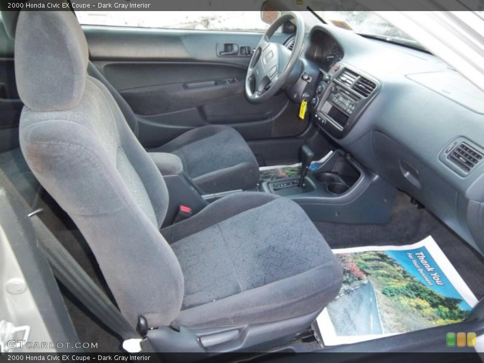 Dark Gray Interior Photo for the 2000 Honda Civic EX Coupe #45487456