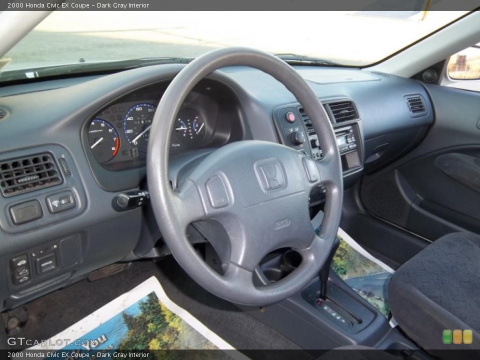 Dark Gray Interior Photo for the 2000 Honda Civic EX Coupe #45487565