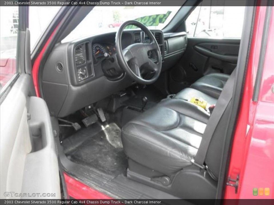 Dark Charcoal Interior Photo for the 2003 Chevrolet Silverado 3500 Regular Cab 4x4 Chassis Dump Truck #45487659