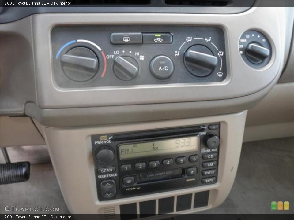 Oak Interior Controls for the 2001 Toyota Sienna CE #45488311