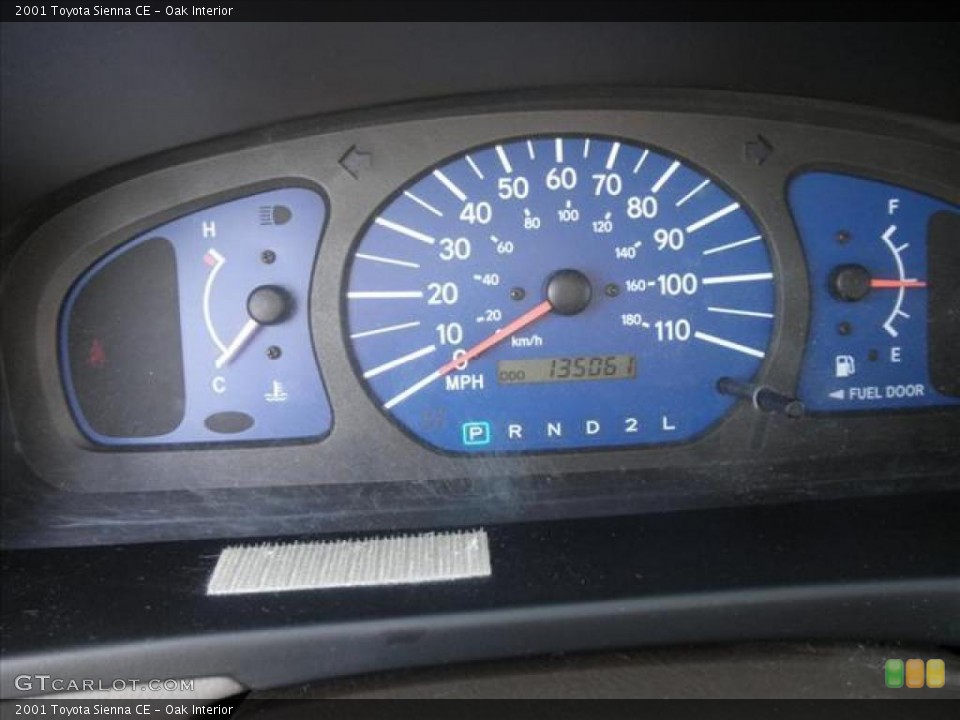 Oak Interior Gauges for the 2001 Toyota Sienna CE #45488319