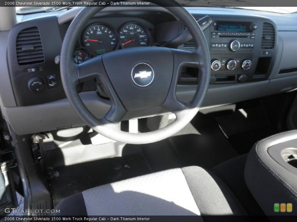 Dark Titanium Interior Dashboard for the 2008 Chevrolet Silverado 1500 Work Truck Regular Cab #45489127