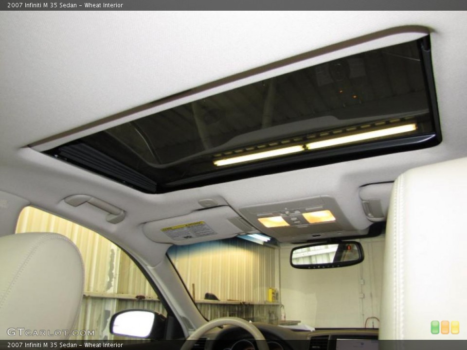 Wheat Interior Sunroof for the 2007 Infiniti M 35 Sedan #45491586