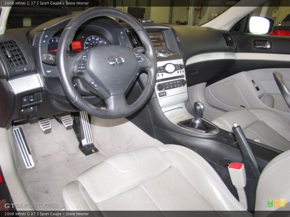Stone Interior Dashboard for the 2008 Infiniti G 37 S Sport Coupe #45491982