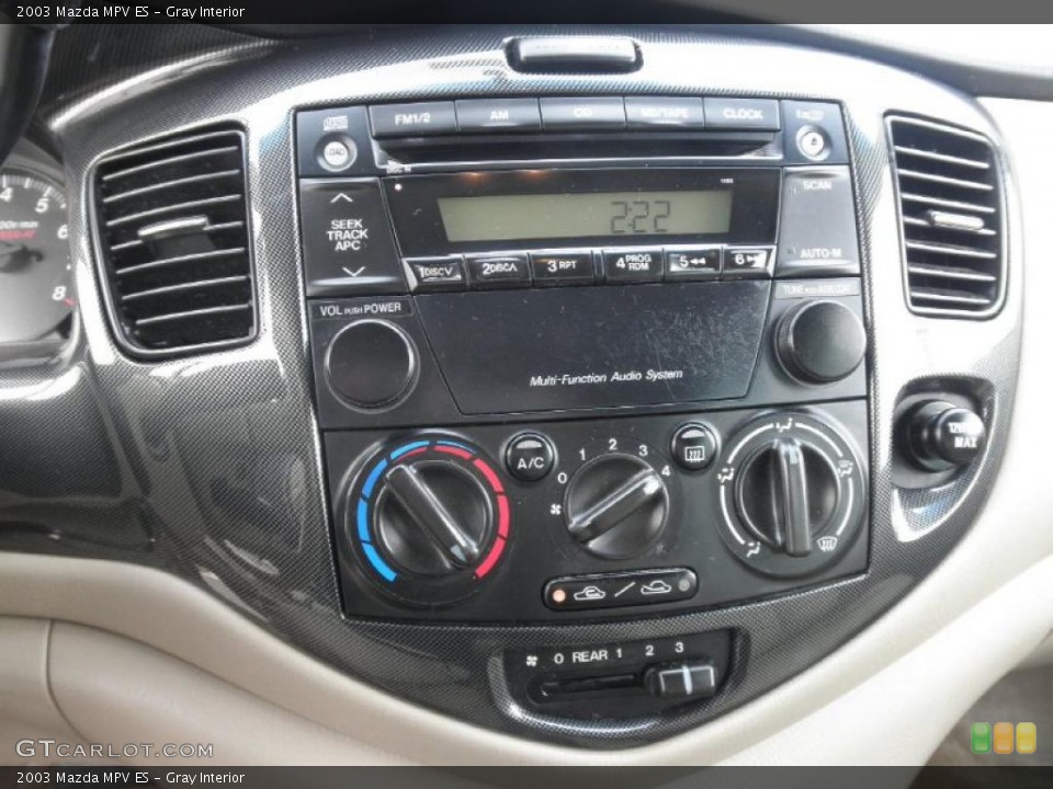 Gray Interior Controls for the 2003 Mazda MPV ES #45492262