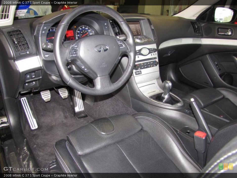 Graphite Interior Dashboard for the 2008 Infiniti G 37 S Sport Coupe #45492302