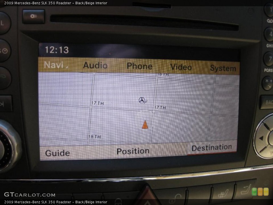 Black/Beige Interior Navigation for the 2009 Mercedes-Benz SLK 350 Roadster #45493578