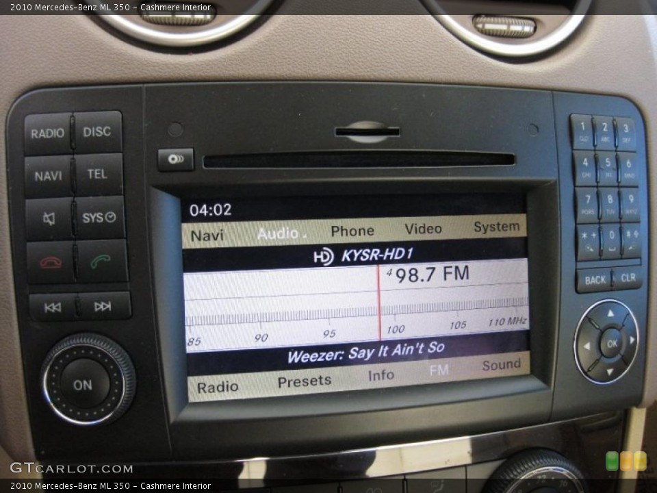 Cashmere Interior Controls for the 2010 Mercedes-Benz ML 350 #45493747
