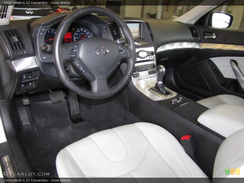 Stone Interior Prime Interior for the 2009 Infiniti G 37 Convertible #45495269