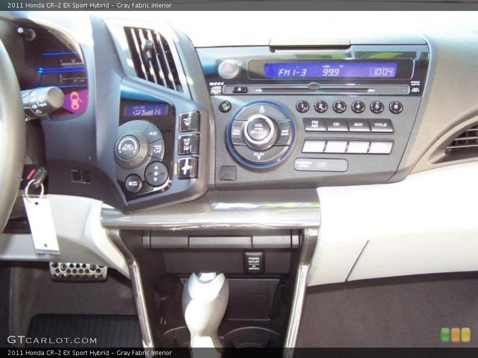 Gray Fabric Interior Controls for the 2011 Honda CR-Z EX Sport Hybrid #45499256