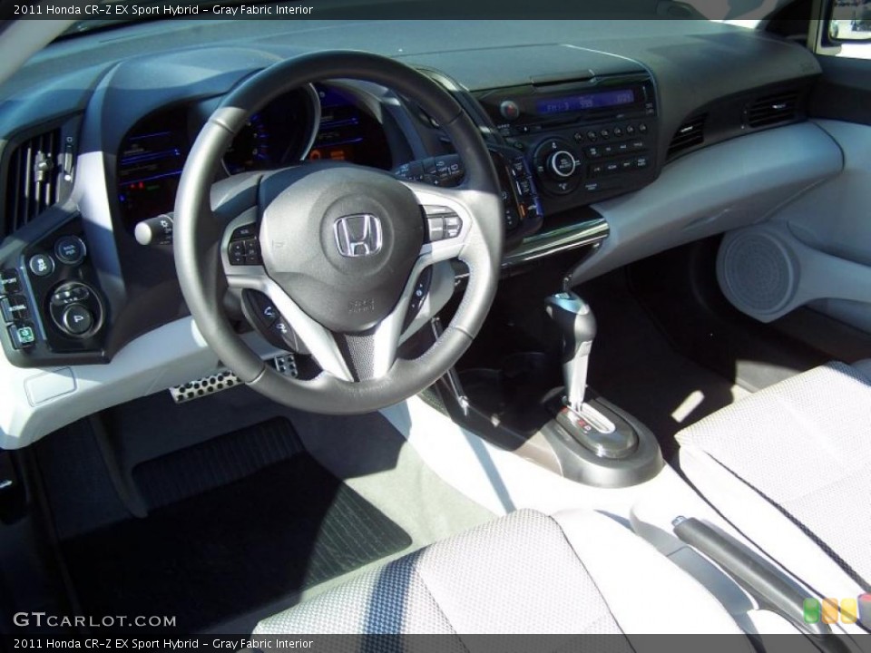 Gray Fabric Interior Prime Interior for the 2011 Honda CR-Z EX Sport Hybrid #45499278