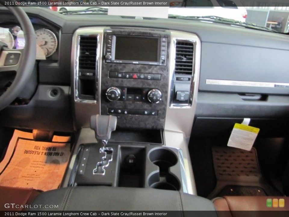 Dark Slate Gray/Russet Brown Interior Dashboard for the 2011 Dodge Ram 1500 Laramie Longhorn Crew Cab #45499286