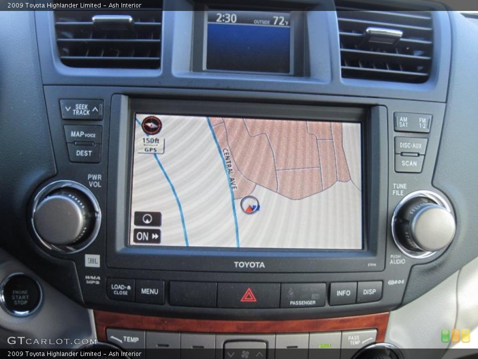 Ash Interior Navigation for the 2009 Toyota Highlander Limited #45499462