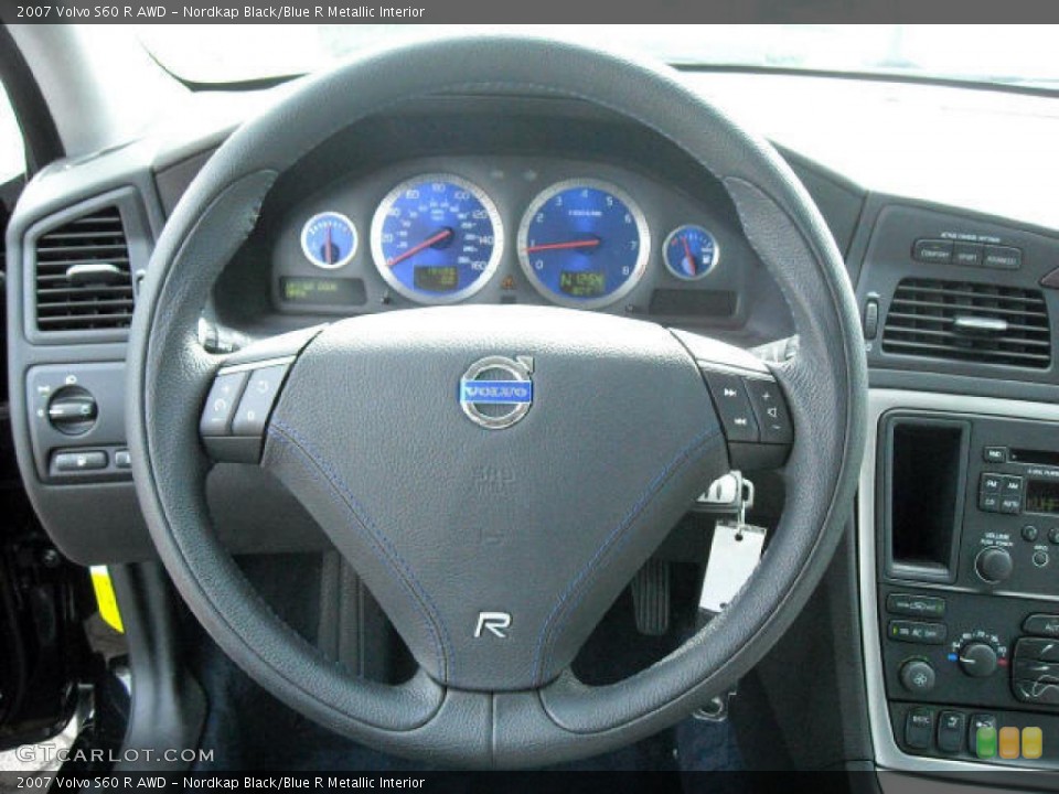 Nordkap Black/Blue R Metallic Interior Steering Wheel for the 2007 Volvo S60 R AWD #4550045