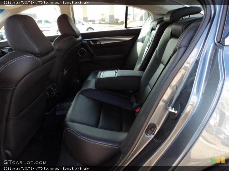 Ebony Black Interior Photo for the 2011 Acura TL 3.7 SH-AWD Technology #45502747