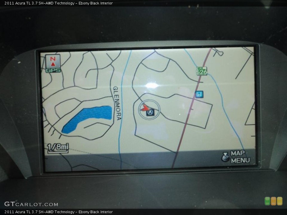 Ebony Black Interior Navigation for the 2011 Acura TL 3.7 SH-AWD Technology #45502755