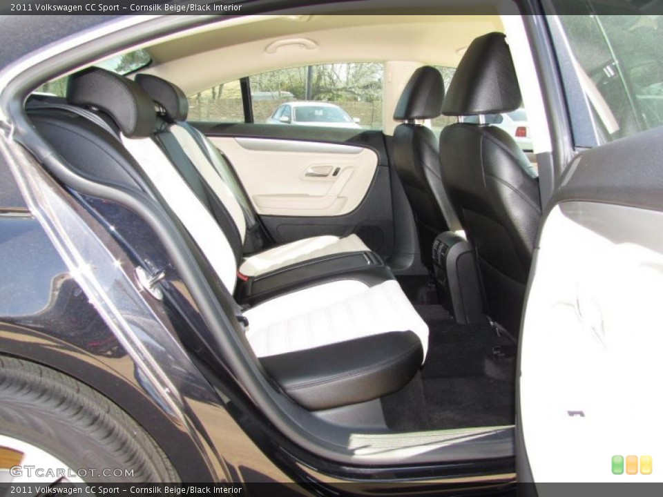 Cornsilk Beige/Black Interior Photo for the 2011 Volkswagen CC Sport #45502795