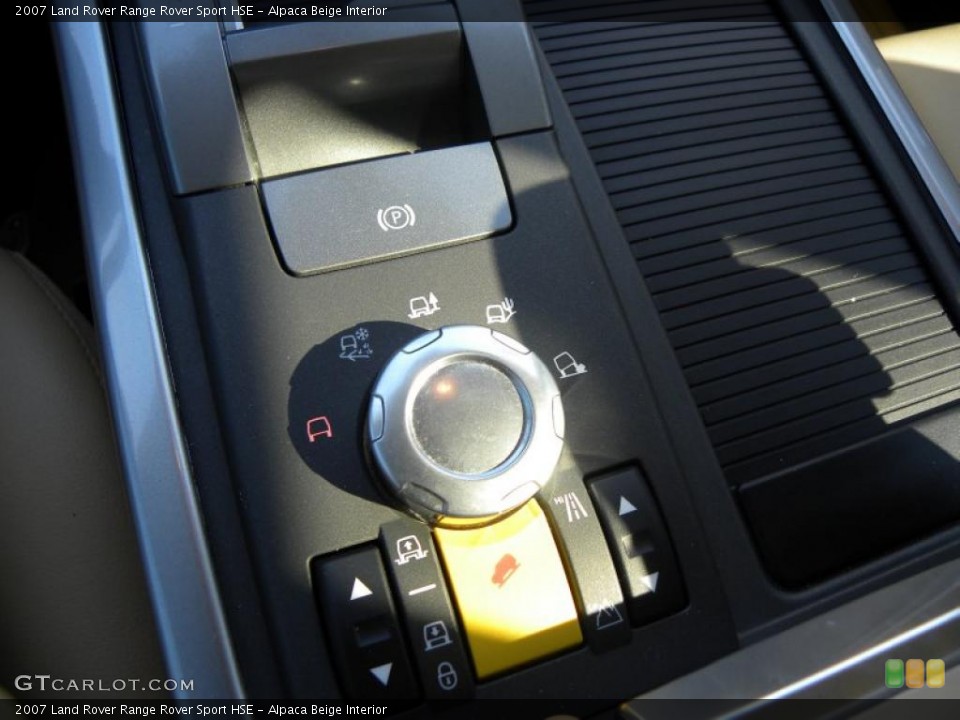 Alpaca Beige Interior Controls for the 2007 Land Rover Range Rover Sport HSE #45503255
