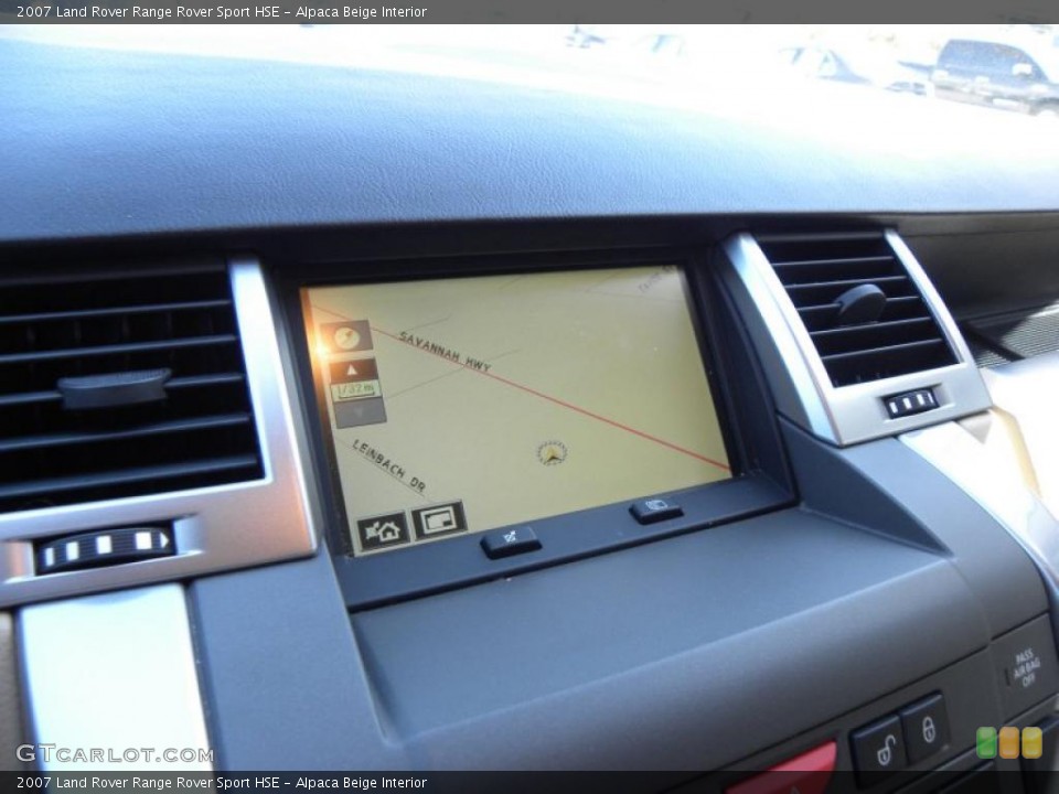 Alpaca Beige Interior Navigation for the 2007 Land Rover Range Rover Sport HSE #45503311