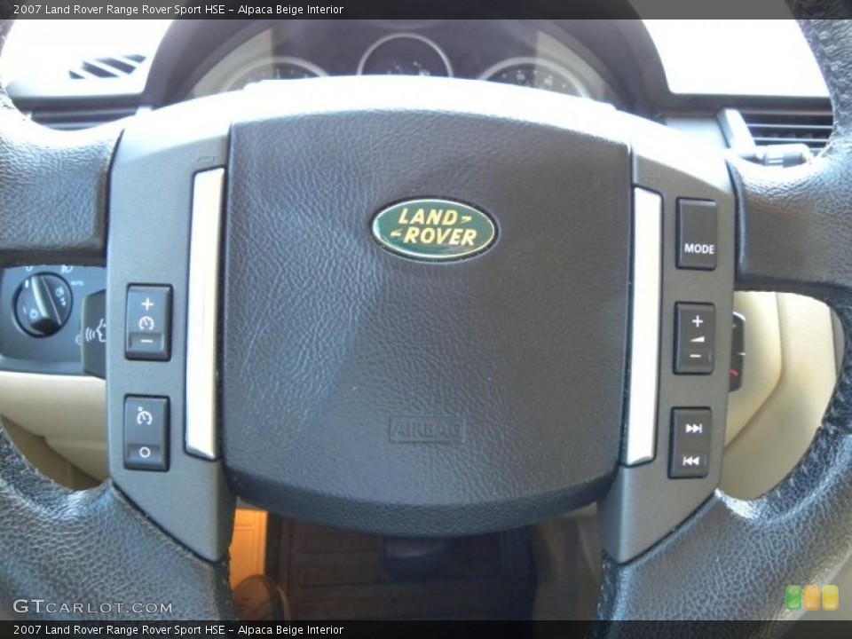Alpaca Beige Interior Controls for the 2007 Land Rover Range Rover Sport HSE #45503323