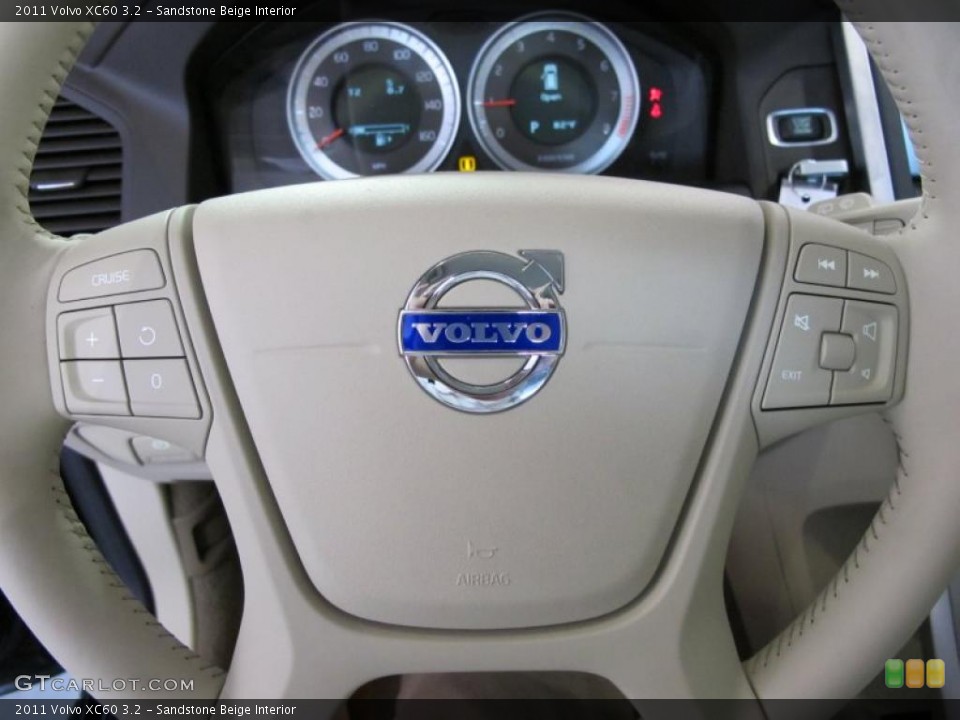 Sandstone Beige Interior Steering Wheel for the 2011 Volvo XC60 3.2 #45505463