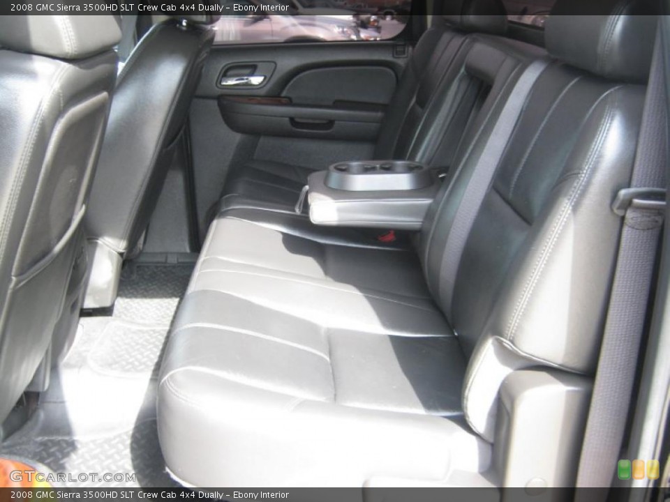 Ebony Interior Photo for the 2008 GMC Sierra 3500HD SLT Crew Cab 4x4 Dually #45506483