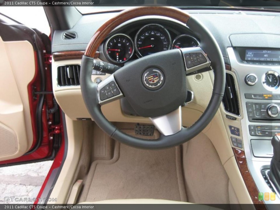 Cashmere/Cocoa Interior Steering Wheel for the 2011 Cadillac CTS Coupe #45507443