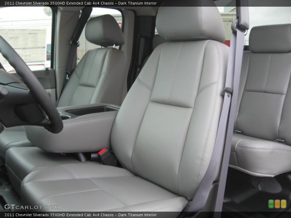 Dark Titanium Interior Photo for the 2011 Chevrolet Silverado 3500HD Extended Cab 4x4 Chassis #45507835