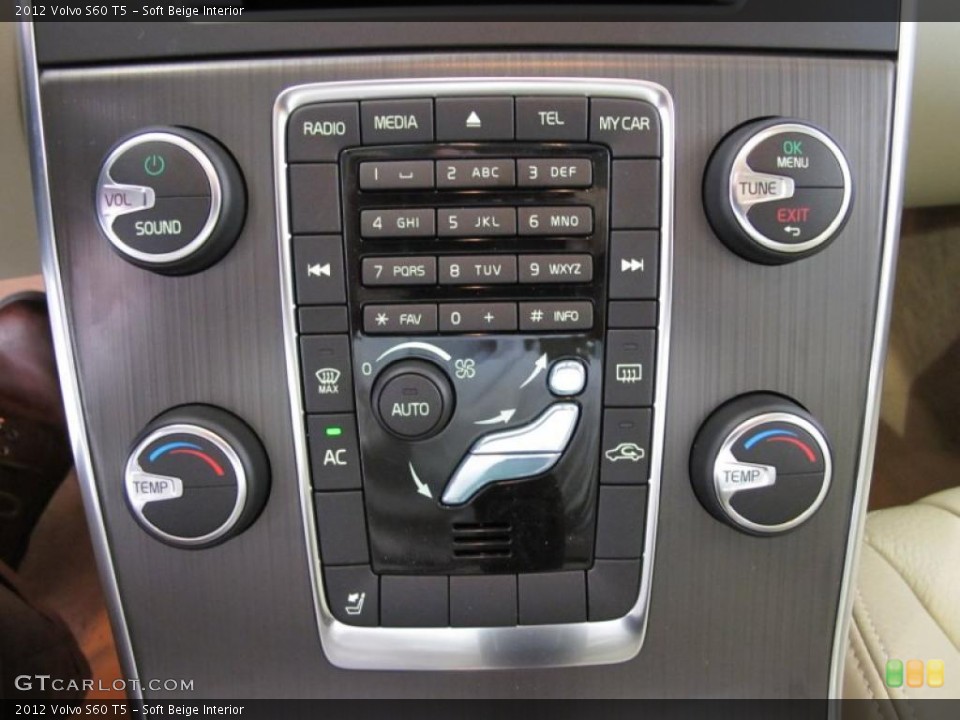 Soft Beige Interior Controls for the 2012 Volvo S60 T5 #45507883
