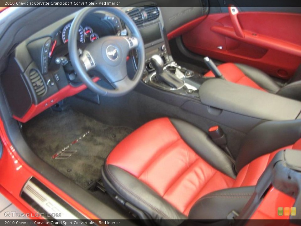 Red Interior Photo for the 2010 Chevrolet Corvette Grand Sport Convertible #45508231
