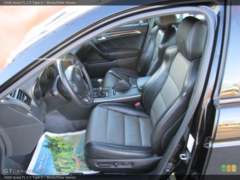 Ebony/Silver Interior Photo for the 2008 Acura TL 3.5 Type-S #45508743