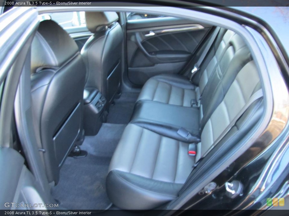 Ebony/Silver Interior Photo for the 2008 Acura TL 3.5 Type-S #45508751