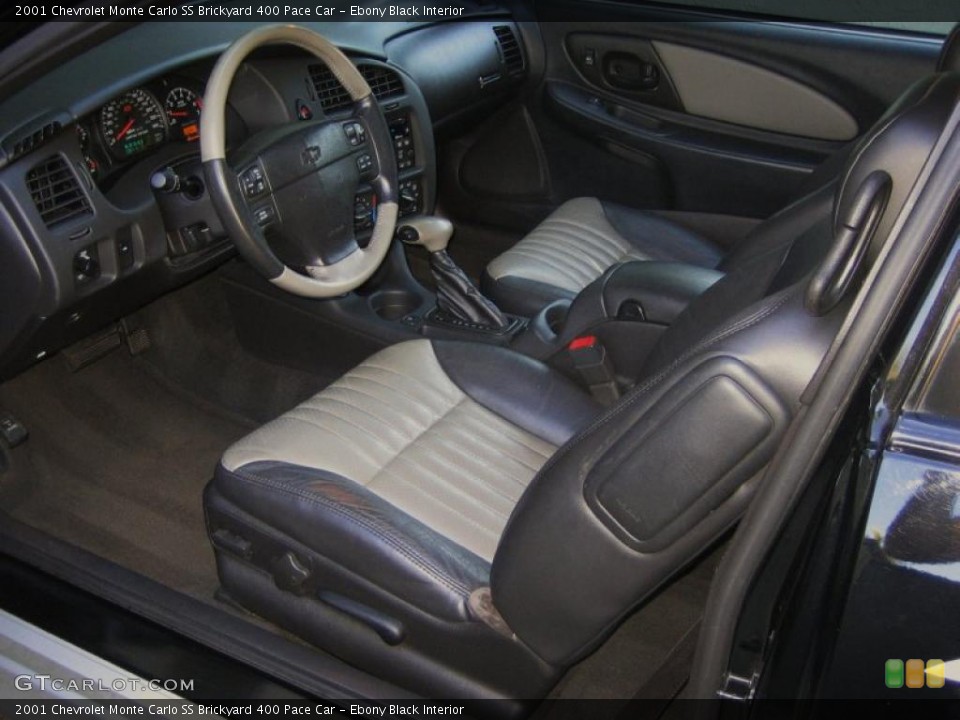 Ebony Black Interior Photo for the 2001 Chevrolet Monte Carlo SS Brickyard 400 Pace Car #45509595