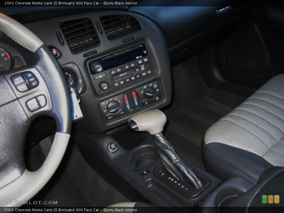 Ebony Black Interior Controls for the 2001 Chevrolet Monte Carlo SS Brickyard 400 Pace Car #45509808
