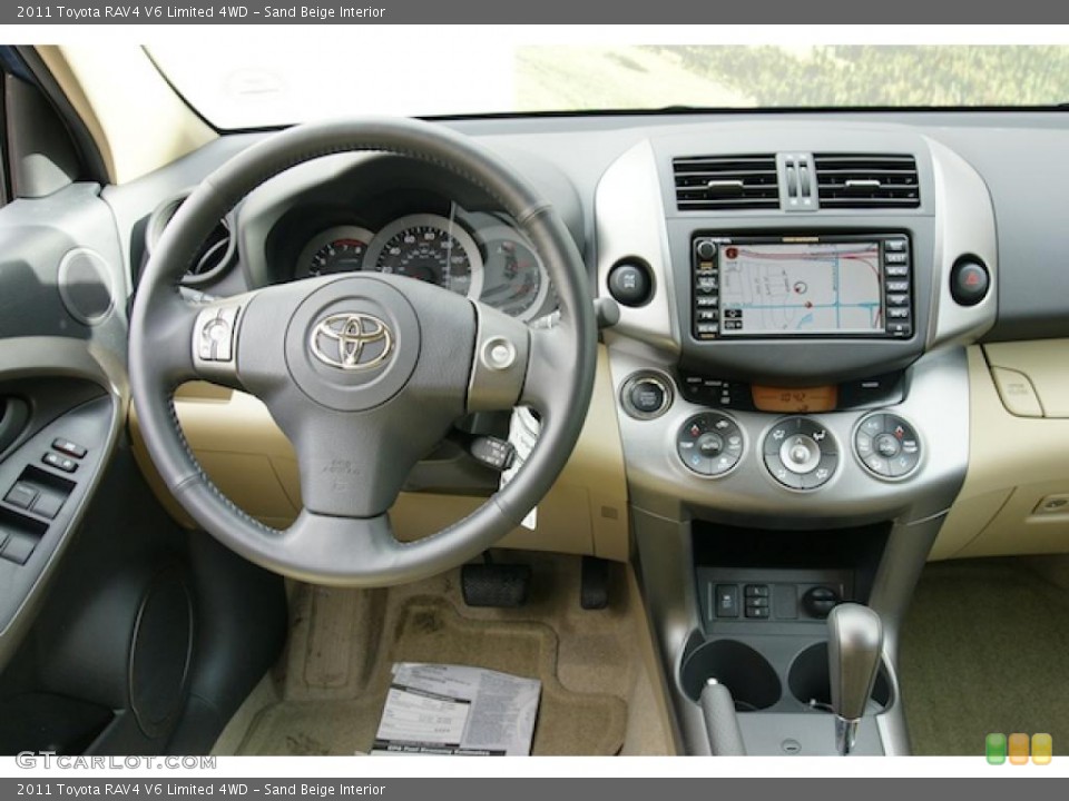 Sand Beige Interior Dashboard for the 2011 Toyota RAV4 V6 Limited 4WD #45509911