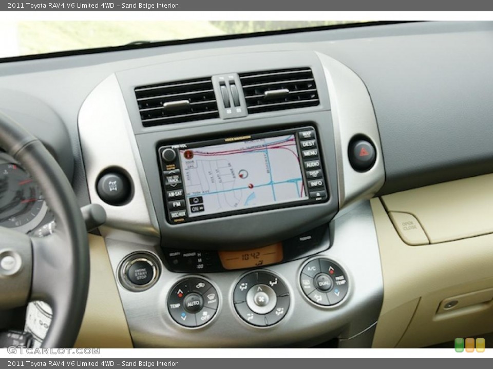 Sand Beige Interior Navigation for the 2011 Toyota RAV4 V6 Limited 4WD #45509922