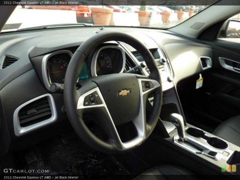 Jet Black Interior Steering Wheel for the 2011 Chevrolet Equinox LT AWD #45510867