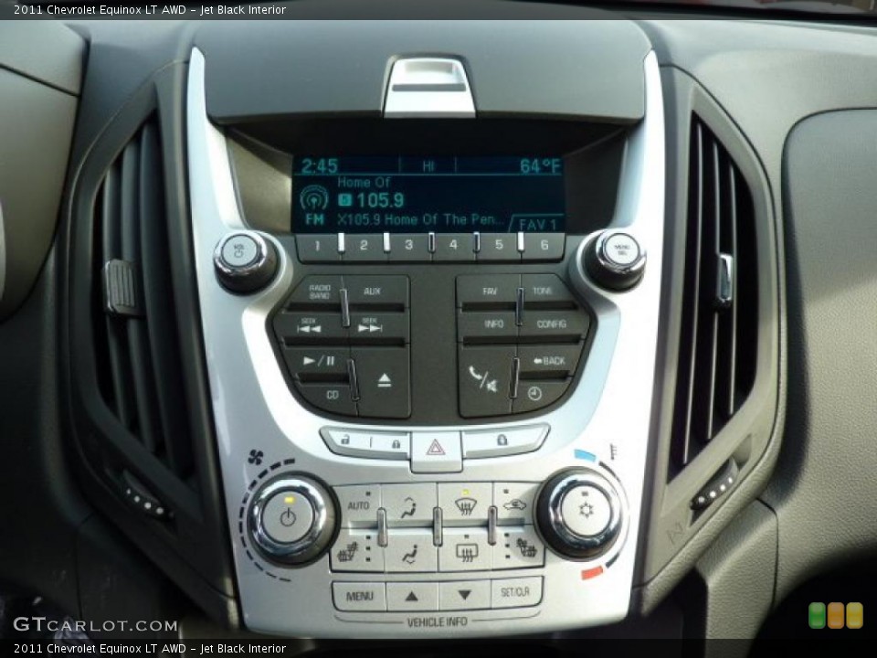 Jet Black Interior Controls for the 2011 Chevrolet Equinox LT AWD #45510935